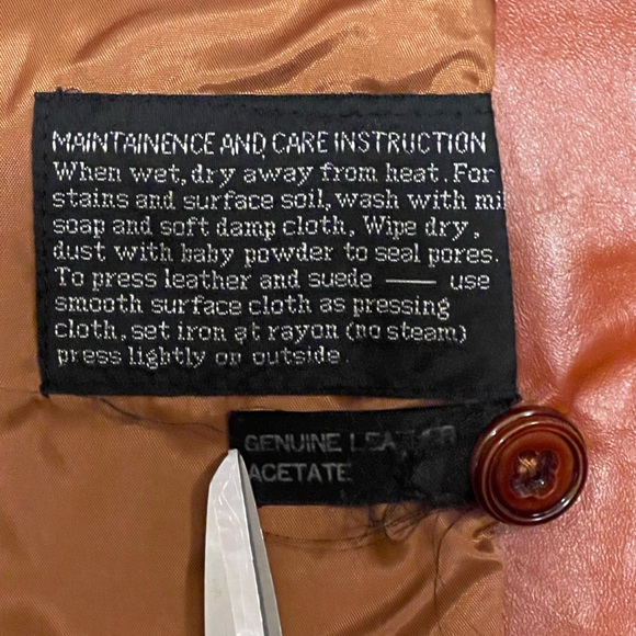 Vintage 1970s The Tannery Leather Jacket size 14T - Picture 11 of 15